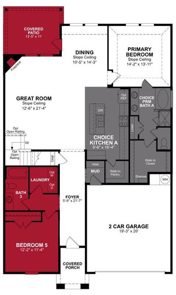 2D floor plan layout of this home in The Villages of Hurricane Creek, Anna, TX (Image 3). 2D floor plan layout of this home in The Villages of Hurricane Creek, Anna, TX (Image 3).