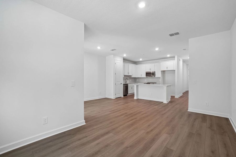 Open concept living spaces makes this the perfect layout for entertaining