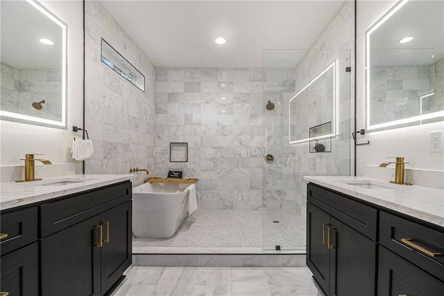 Furnished interior view inside a new home in , Atlanta (Image 11).