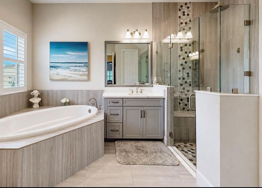 Furnished interior view inside a new home in , Apollo Beach (Image 42).