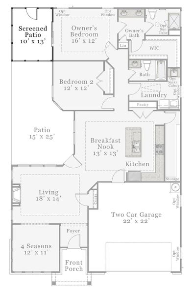 Optional - Screened Patio