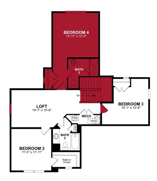 2D floor plan layout of this home in Somerset, Myrtle Beach, SC (Image 3).