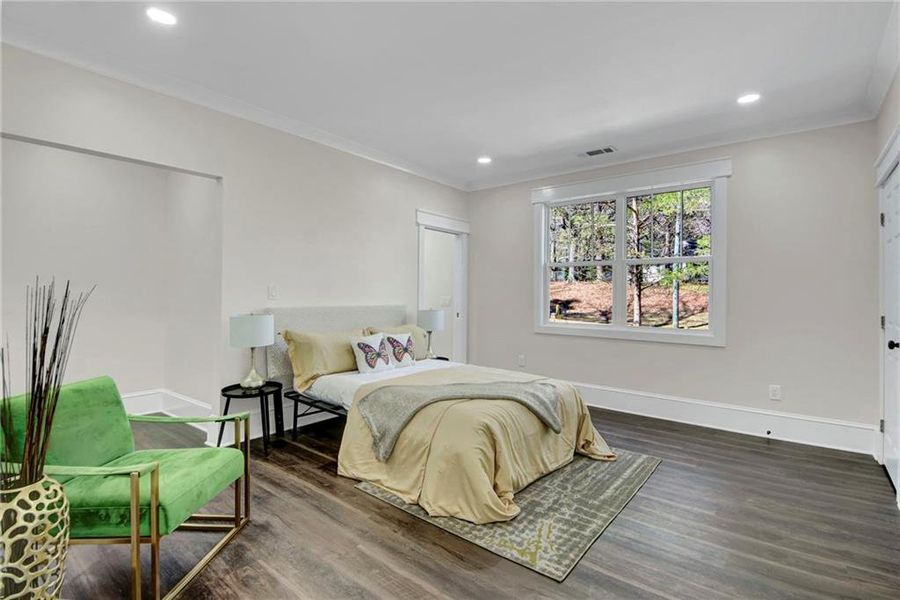 Furnished interior view inside a new home in , Atlanta (Image 19).