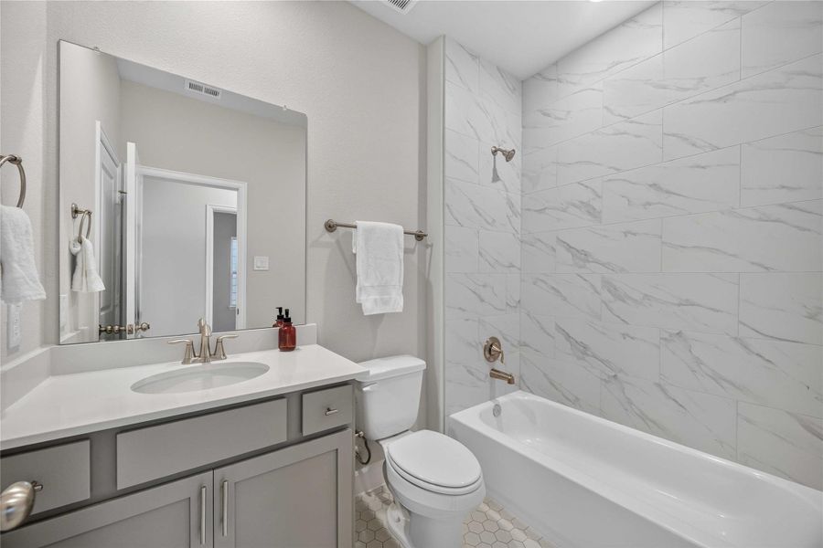 Furnished interior view inside a new home in , Houston (Image 18).