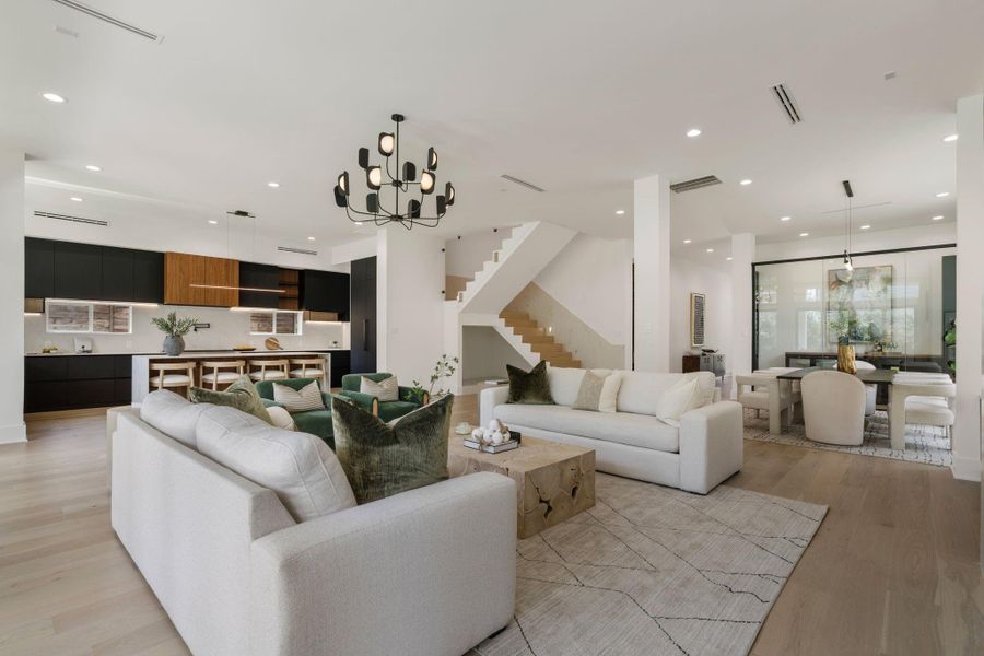 Furnished interior view inside a new home in , Houston (Image 39).