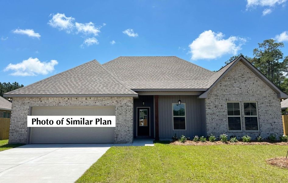 Front exterior of a new home in Houston Place, Crestview, FL, highlighting curb appeal (Image 2). Front exterior of a new home in Houston Place, Crestview, FL, highlighting curb appeal (Image 2).