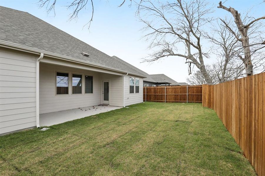Exterior details and patio area of a home in Parks at Foster Crossing - Premier Series, Anna (Image 24). Exterior details and patio area of a home in Parks at Foster Crossing - Premier Series, Anna (Image 24).