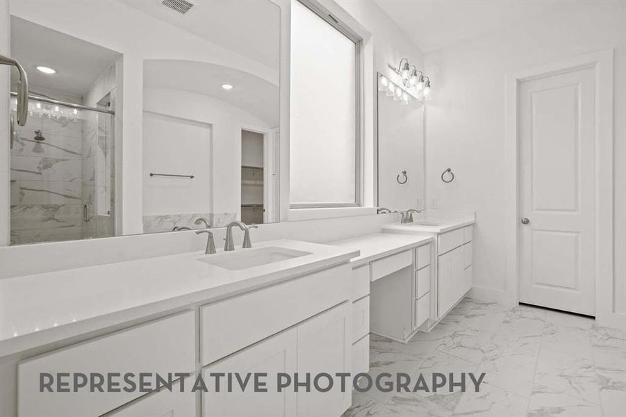 Furnished interior view inside a new home in Furst Ranch, Flower Mound (Image 4). Furnished interior view inside a new home in Furst Ranch, Flower Mound (Image 4).