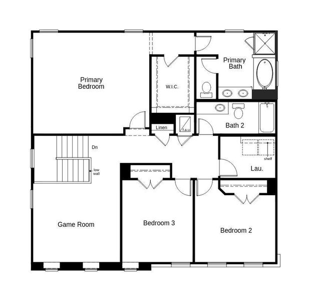 This floor plan features 3 bedrooms, 2 full baths and over 2,400 square feet of living space.