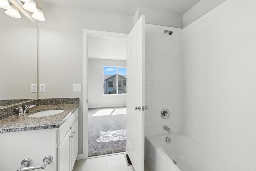 Furnished interior view inside a new home in Pintail Commons at Johnstown Village, Johnstown (Image 12).
