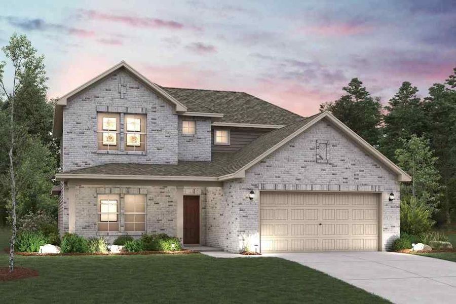 Front exterior of a new home in Pennsylvania Avenue, Springtown, TX, highlighting curb appeal (Image 1). Front exterior of a new home in Pennsylvania Avenue, Springtown, TX, highlighting curb appeal (Image 1).