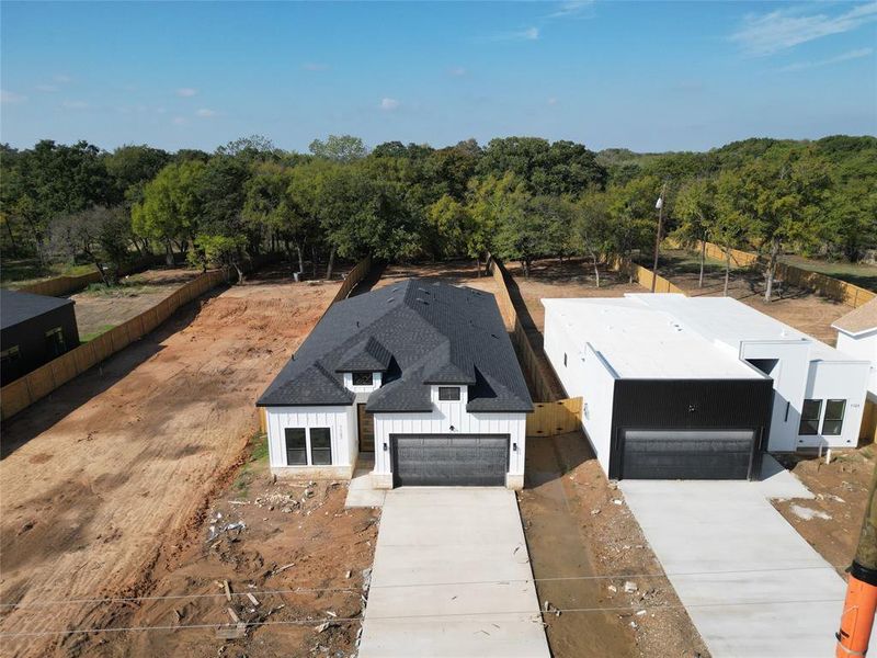 View from above of property