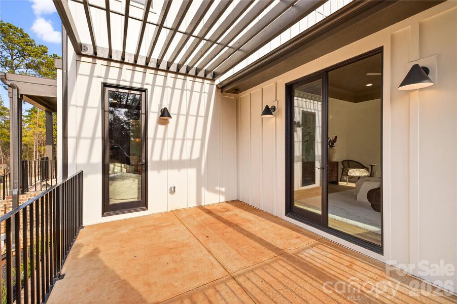 Exterior details and patio area of a home in , Lancaster (Image 3).