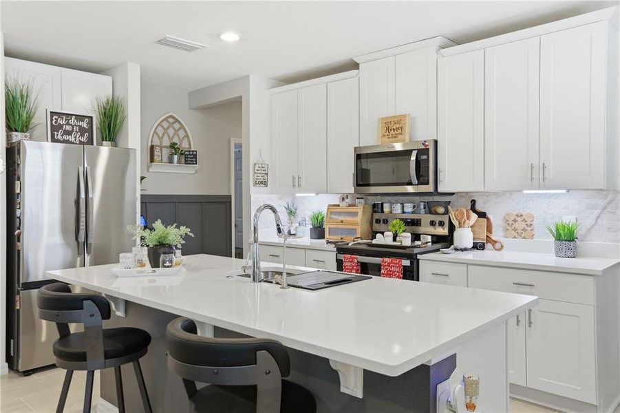 Furnished interior view inside a new home in , Haines City (Image 17).
