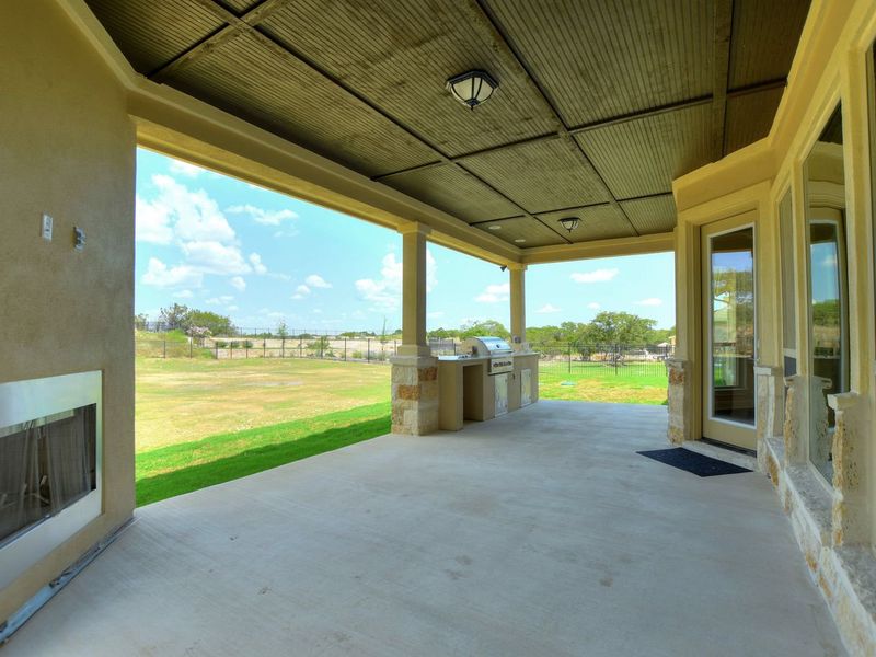 Representative exterior details of a home built from the Madera II by Giddens Homes in Scofield Farms Estates, Georgetown (Image 93).
