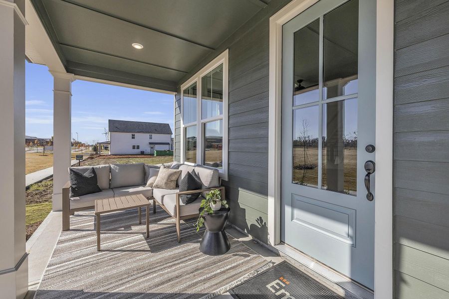 Exterior details and patio area of a home in Wildflower, Chattanooga (Image 1).