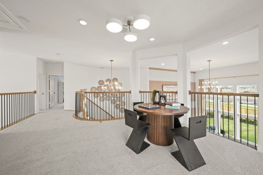 Furnished interior view inside a new home in Meridiana 40', 65', Manvel (Image 17). Furnished interior view inside a new home in Meridiana 40', 65', Manvel (Image 17).