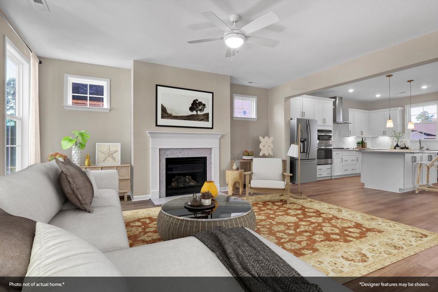 Furnished interior view inside a new home in Gates at Windermere, Blythewood (Image 7).