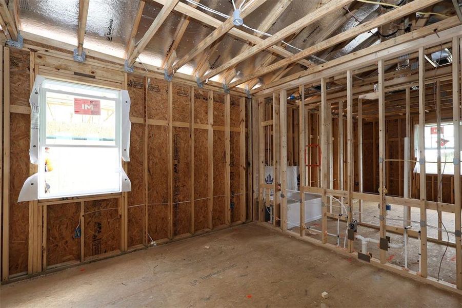 In-progress construction of a new home in Lake Star at Ovation, Winter Garden, FL (Image 26).