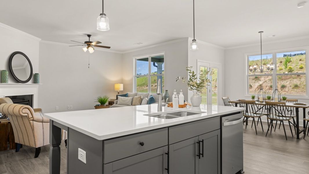 Representative furnished interior of a home built from the ACADIA by D.R. Horton in Hamptons at Riverwood North, Dallas (Image 8). Representative furnished interior of a home built from the ACADIA by D.R. Horton in Hamptons at Riverwood North, Dallas (Image 8).