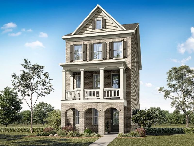 Representative exterior photo of a completed home built from the Glover by Traton Homes in Archerfield, Smyrna, GA (Image 20).