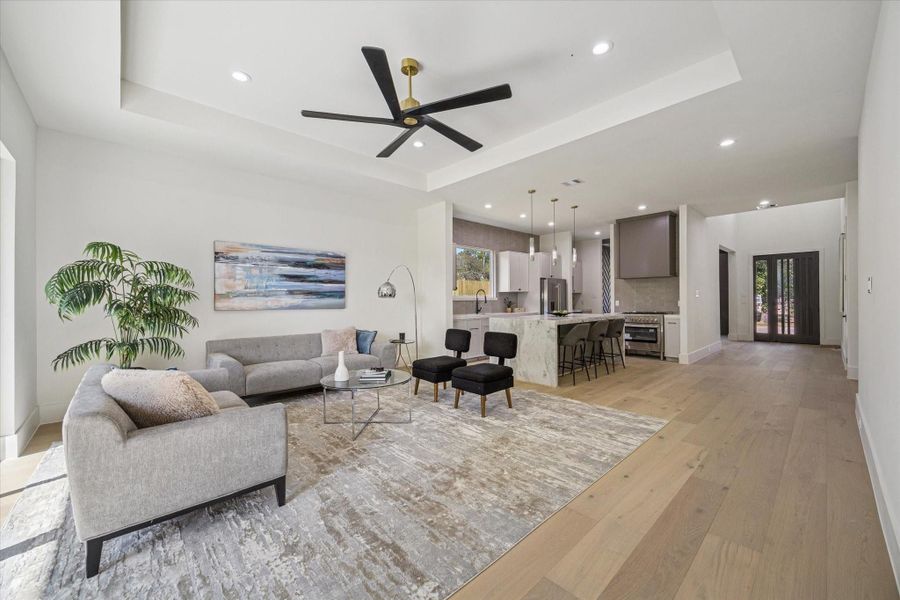 Furnished interior view inside a new home in , Houston (Image 15).
