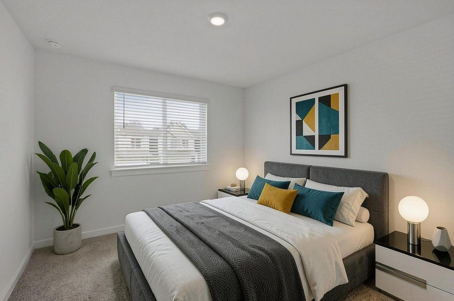 Secondary bedroom - Virtually staged Secondary bedroom - Virtually staged