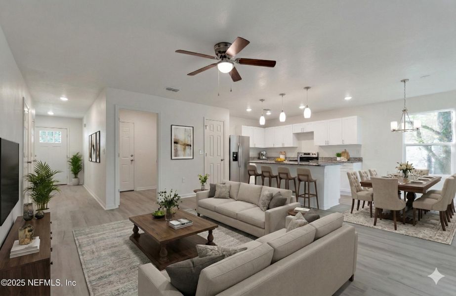 Furnished interior view inside a new home in , Jacksonville (Image 13).