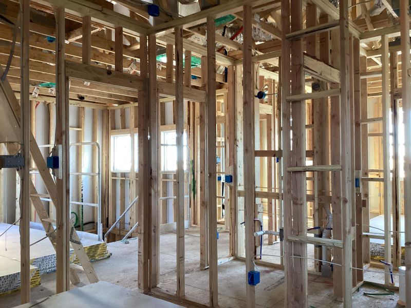 In-progress construction of a new home in The Cottages at Lariat, Liberty Hill, TX (Image 24). In-progress construction of a new home in The Cottages at Lariat, Liberty Hill, TX (Image 24).