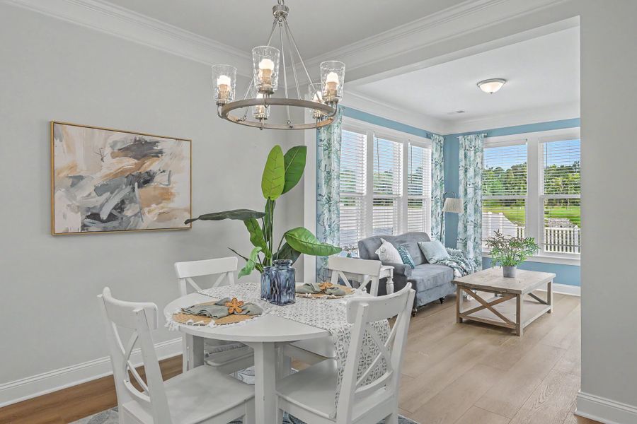 Furnished interior view inside a new home in Parker's Preserve, Ridgeville (Image 33).