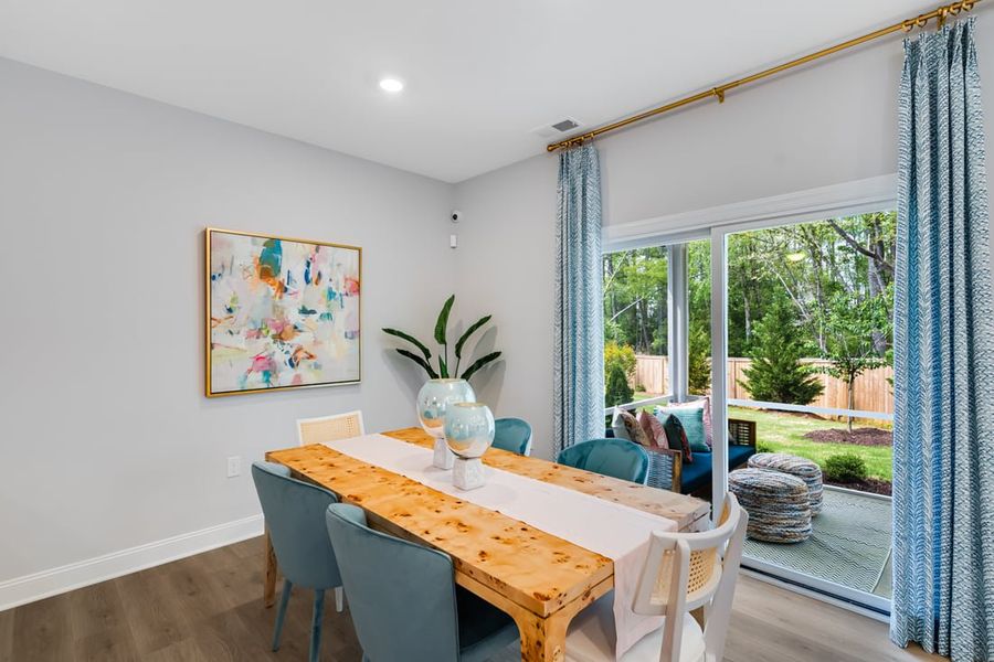 Furnished interior view inside a new home in Forestville Station, Wake Forest (Image 7). Furnished interior view inside a new home in Forestville Station, Wake Forest (Image 7).