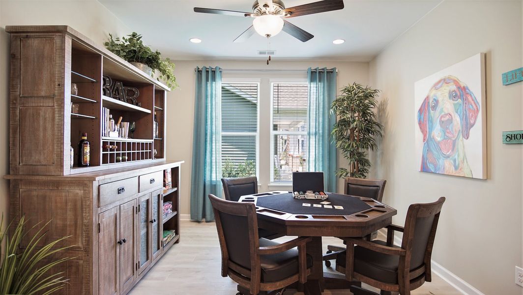 Representative furnished interior of a home built from the The Seashore Multi-Gen by Chesapeake Homes in Traditions at Carolina Forest, Myrtle Beach (Image 14). Representative furnished interior of a home built from the The Seashore Multi-Gen by Chesapeake Homes in Traditions at Carolina Forest, Myrtle Beach (Image 14).