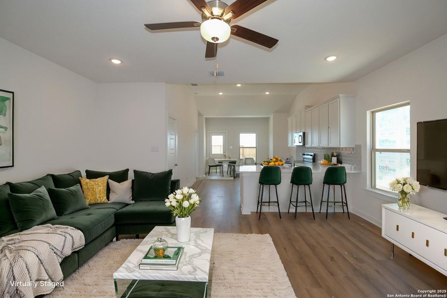 Furnished interior view inside a new home in Paloma Park, Converse (Image 10). Furnished interior view inside a new home in Paloma Park, Converse (Image 10).
