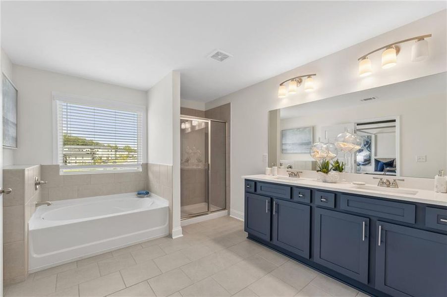 Furnished interior view inside a new home in Somerset at Riverbrook, Gainesville (Image 9).