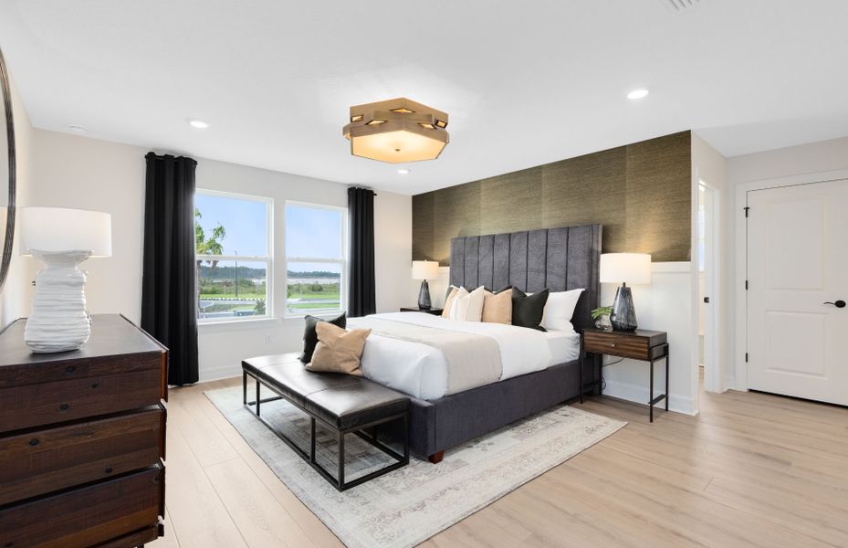 Representative furnished interior of a home built from the Serena by Pulte Homes in The Grow, Orlando (Image 8).