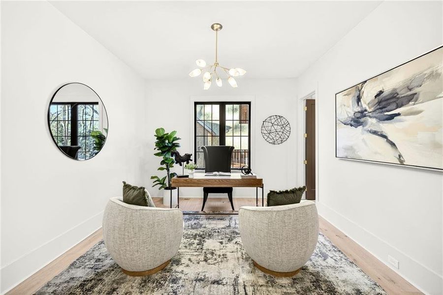 Furnished interior view inside a new home in , Atlanta (Image 7).