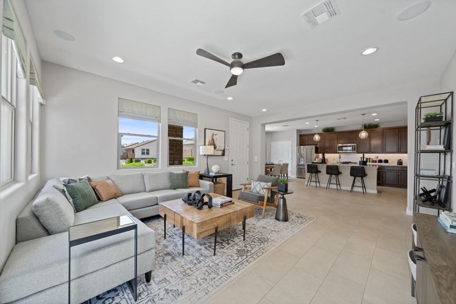 Furnished interior view inside a new home in Rancho Mercado, Surprise (Image 6).