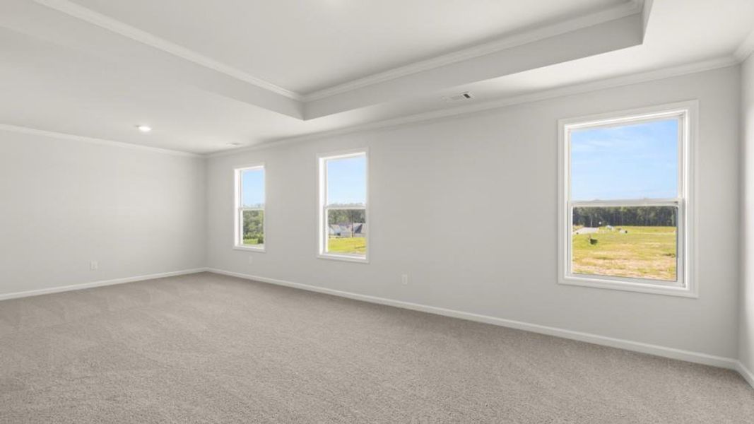 Spacious, unfurnished interior of a new home in Hamptons at Riverwood East, Dallas (Image 18).