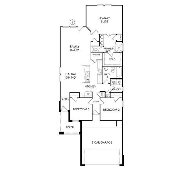 This is the same floorplan as 18616 Hillswood, but it is flip-flopped.