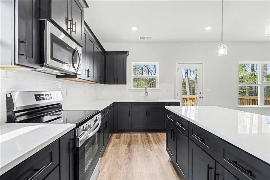 Furnished interior view inside a new home in The Fields of Walnut Creek, Pendergrass (Image 13).