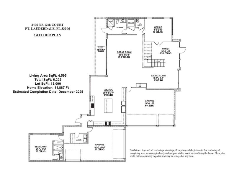 2D floor plan layout of this home in , Fort Lauderdale, FL (Image 4). 2D floor plan layout of this home in , Fort Lauderdale, FL (Image 4).