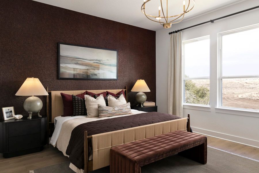 Furnished interior view inside a new home in Lariat, Liberty Hill (Image 26).