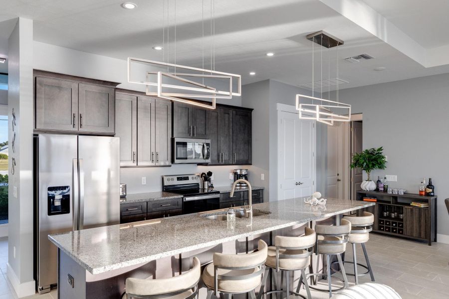 Furnished interior view inside a new home in , Cape Coral (Image 16). Furnished interior view inside a new home in , Cape Coral (Image 16).