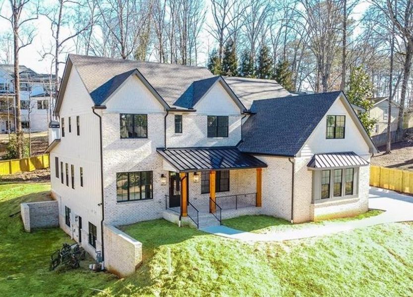 Exterior details and patio area of a home in , Atlanta (Image 3).