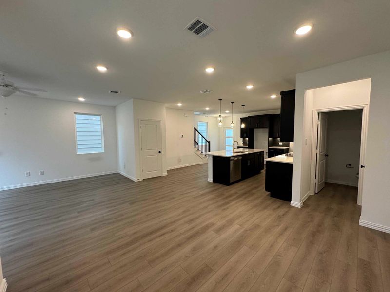 Open Kitchen-Living-Dining Room Construction Progress