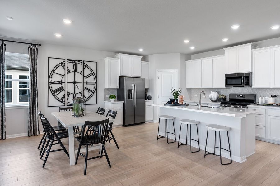 Furnished interior view inside a new home in Longview, Del Valle (Image 5).