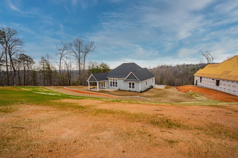 Representative exterior details of a home built from the Roosevelt Elite by Enchanted Homes in Pointe Summit, Slater-Marietta (Image 27).