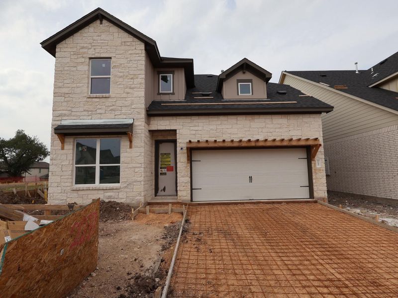 In-progress construction of a new home in Cedar Brook, Leander, TX (Image 5).