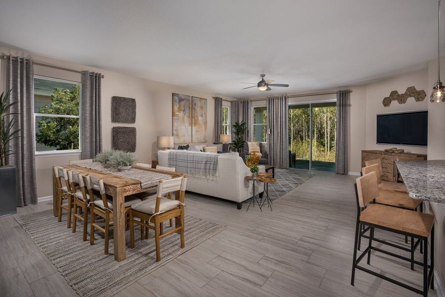 Representative furnished interior of a home built from the 2003 by KB Home in Copper Ridge, Jacksonville (Image 4).
