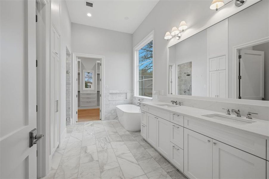 Furnished interior view inside a new home in , Dallas (Image 17).